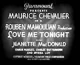 Love Me Tonight (1932)